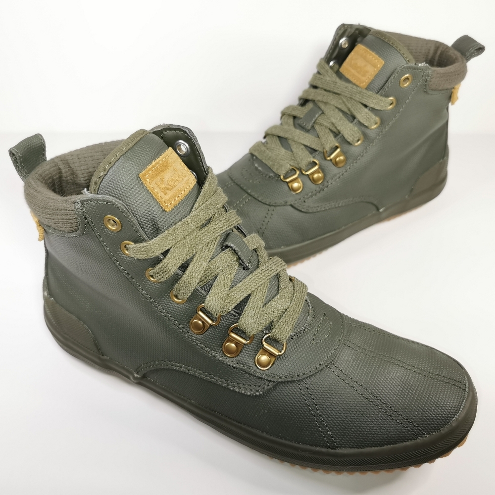 [Women's US 8] NEW Keds Scout Boot II Matte Canvas/ Olive Green
